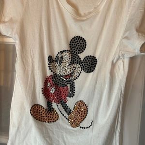 Disney By Jackie Bander Mickey Bling TEE Women’s Large T-shirt